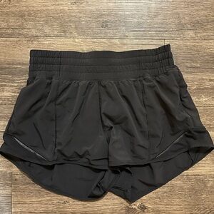Hotty hot high rise Lululemon all black shorts, size 4 worn maybe a couple times